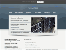 Tablet Screenshot of eonetix.com